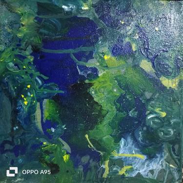 Original Color Field Painting Outer Space Painting by Aksim Fay
