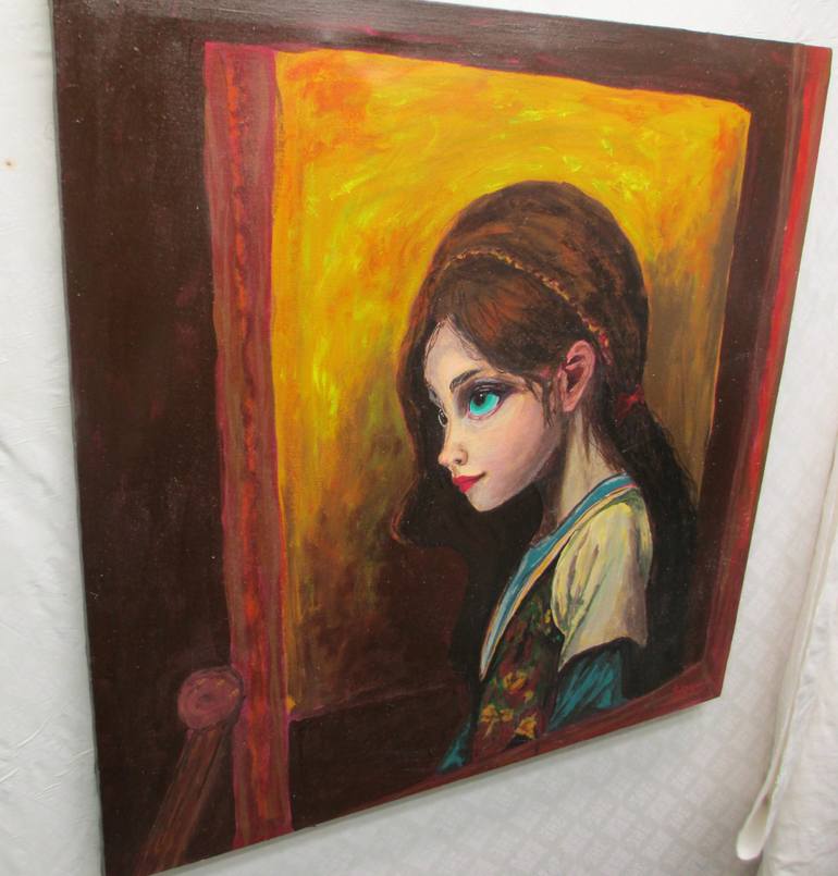 Original Abstract Classical Mythology Painting by Alam Zeb