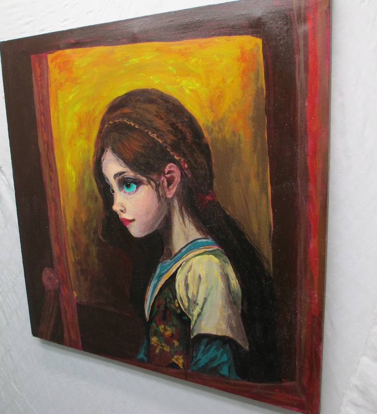 Original Abstract Classical Mythology Painting by Alam Zeb