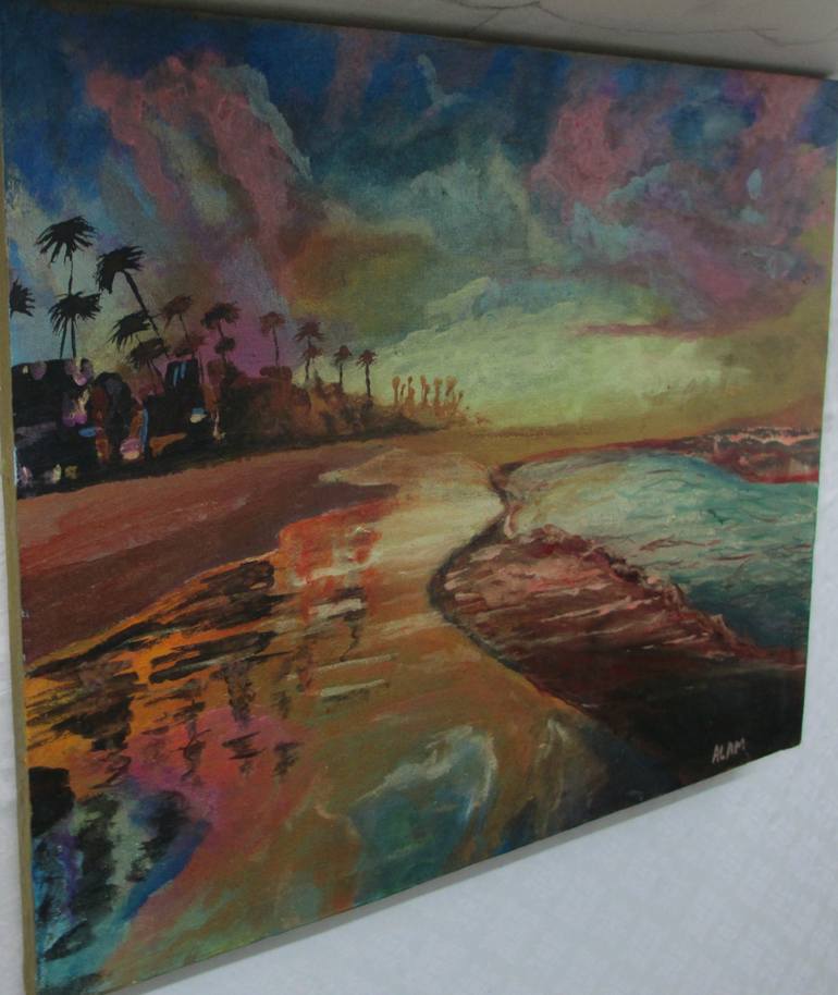 Original Abstract Expressionism Abstract Painting by Alam Zeb