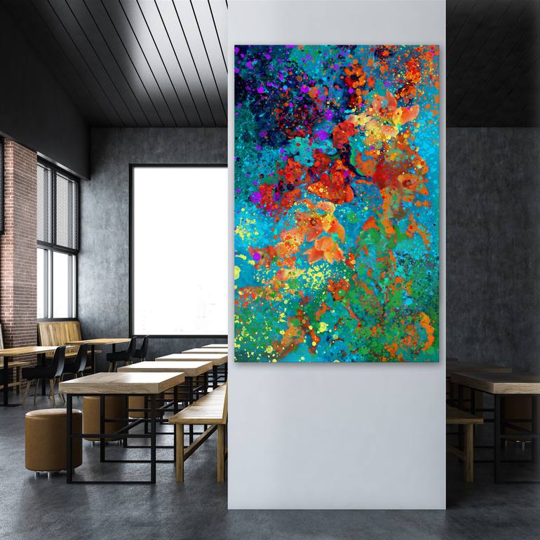 Original Abstract Expressionism Abstract Painting by Gabriele Liedtke