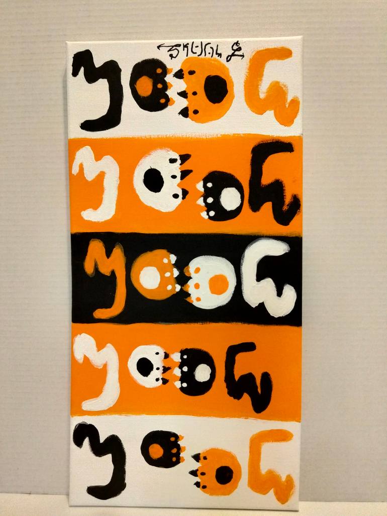 Original Pop Art Language Painting by Skuhlz The Artist