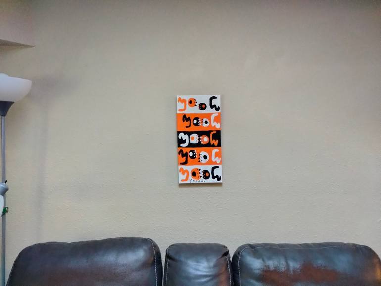 Original Pop Art Language Painting by Skuhlz The Artist