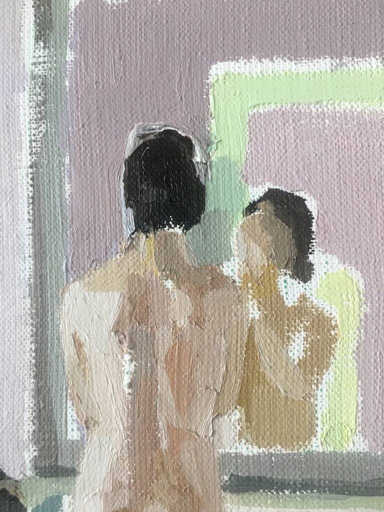 Original Contemporary Nude Painting by Laura Vecmane