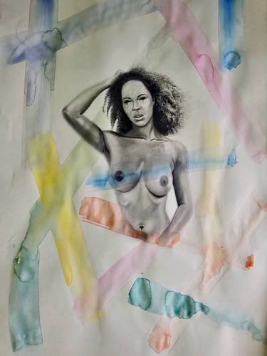 Original Impressionism Women Drawing by Geetank Tamta