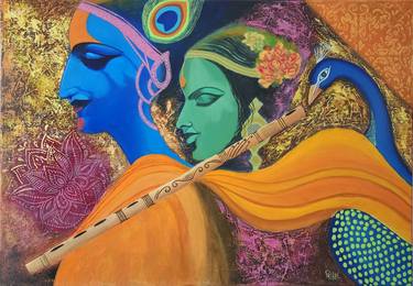 Original Abstract Expressionism Love Paintings by Shilpi Dabral