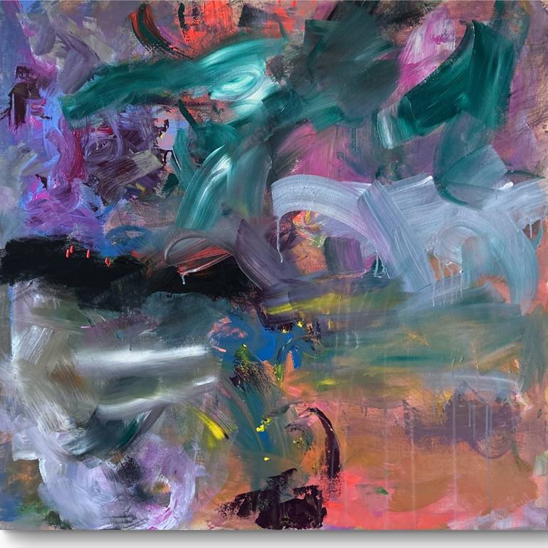 Original Abstract Painting by Salsabila Fadhilah | Abstract Art on Canvas | Love Is The Only Way Out