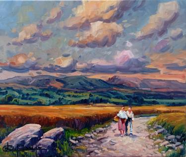 Original Color Field Painting Landscape Paintings by Jose Daniel Pareja Quiles