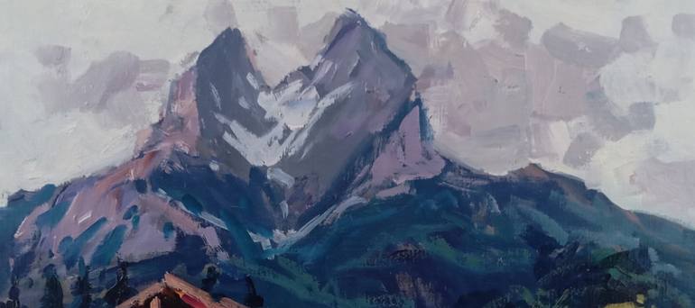 Original Color Field Painting Landscape Painting by Jose Daniel Pareja Quiles