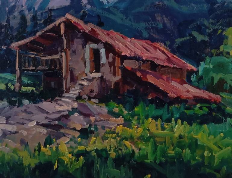 Original Color Field Painting Landscape Painting by Jose Daniel Pareja Quiles