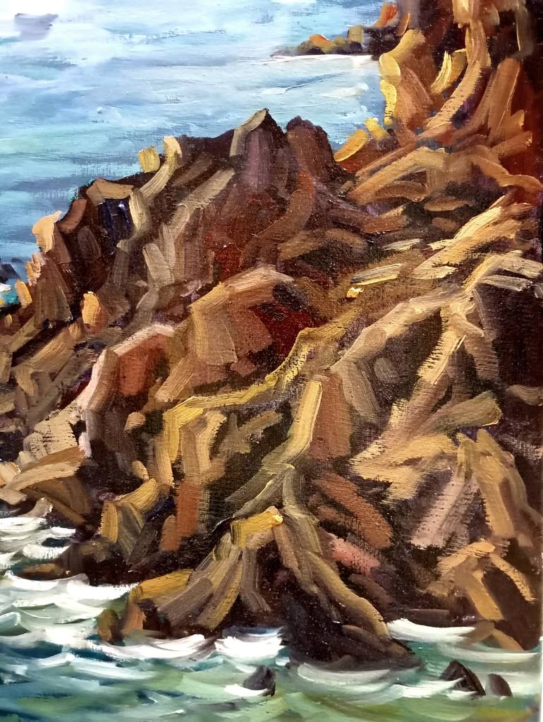 Original Color Field Painting Seascape Painting by Jose Daniel Pareja Quiles