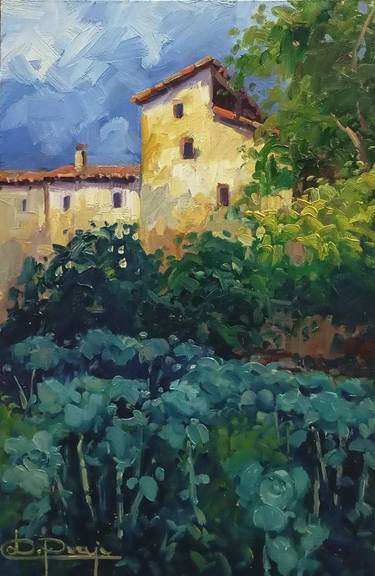 Original Color Field Painting Rural Life Paintings by Jose Daniel Pareja Quiles