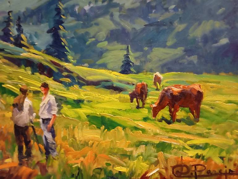 Original Color Field Painting Landscape Painting by Jose Daniel Pareja Quiles