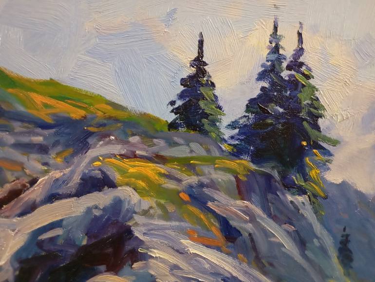 Original Color Field Painting Landscape Painting by Jose Daniel Pareja Quiles