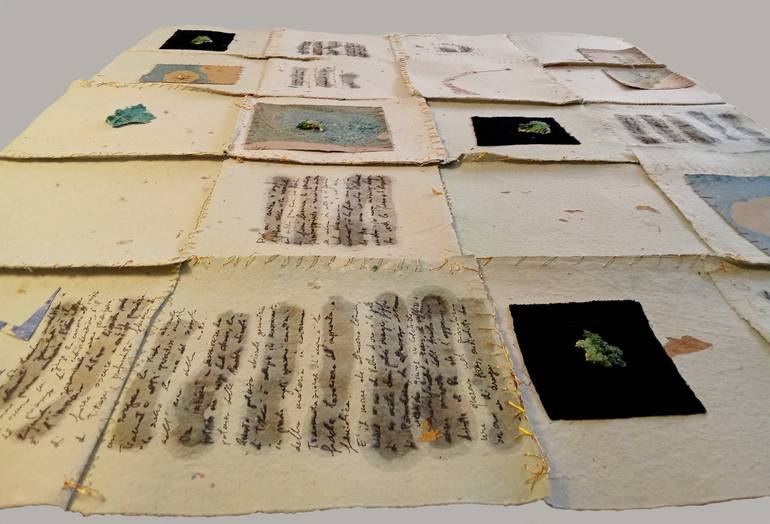 Original Contemporary Abstract Collage by Renata Giannelli