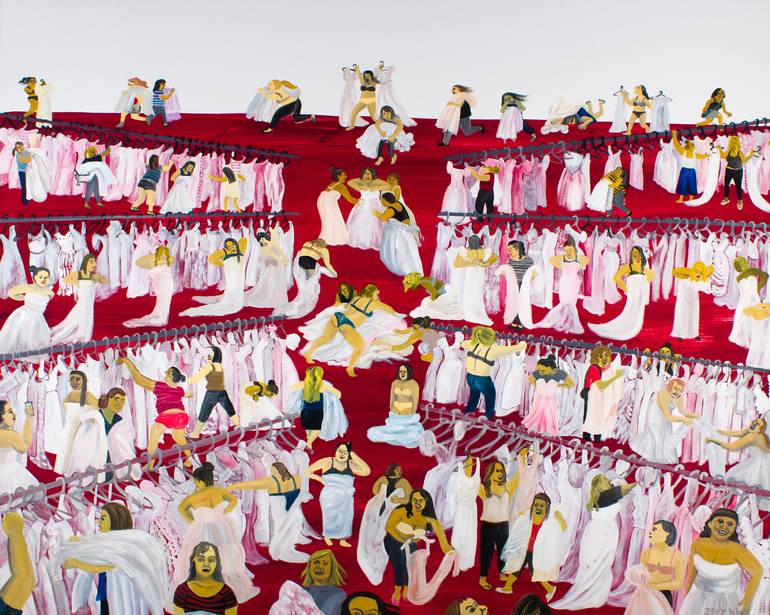 Red Carpet Dream 5 Painting by HaiHsin Huang Saatchi Art