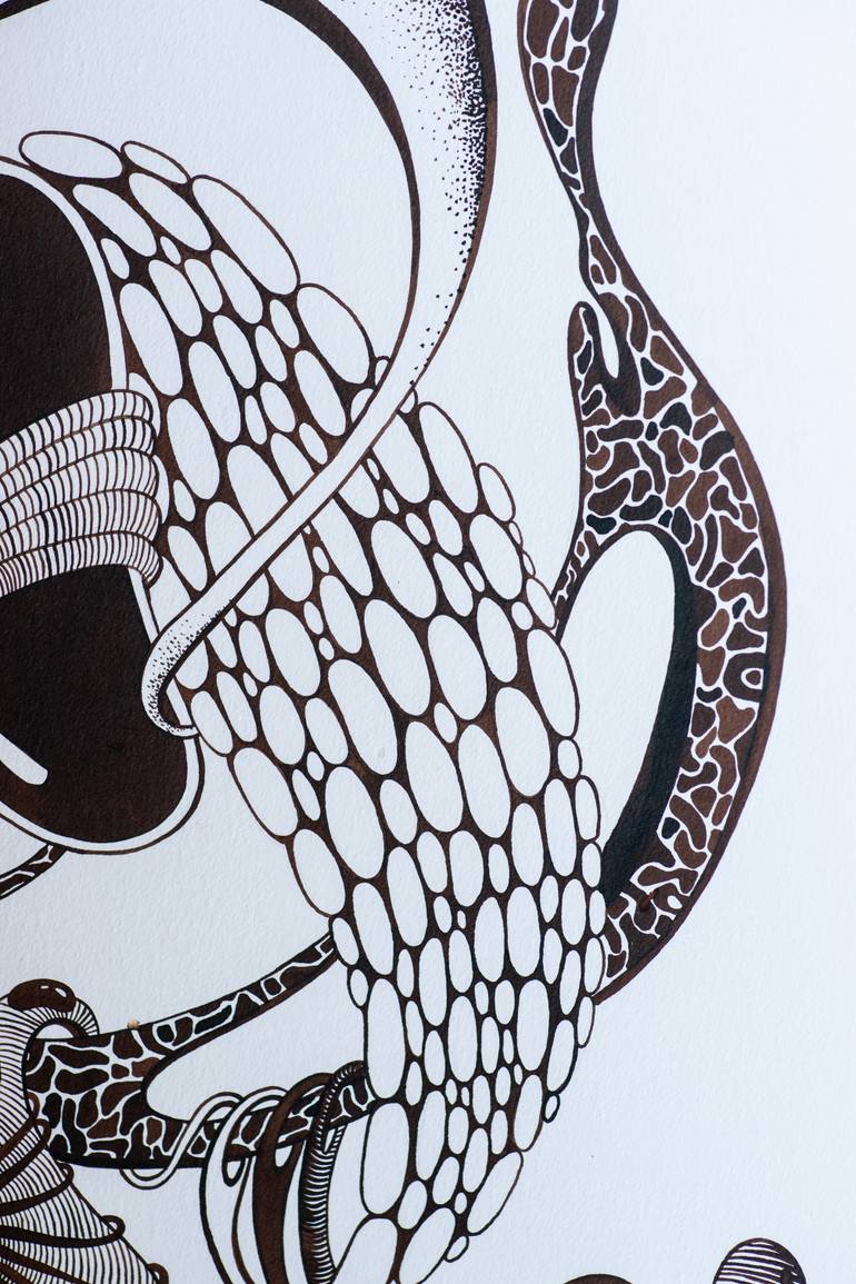 Original Surrealism Abstract Drawing by Ekaterina Nizamova