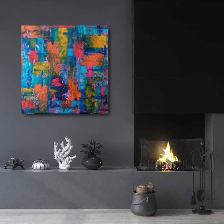 Original Contemporary Abstract Painting by Raffaella Lupetti