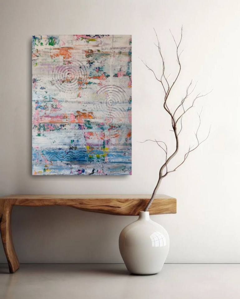 Original Abstract Expressionism Abstract Painting by Raffaella Lupetti