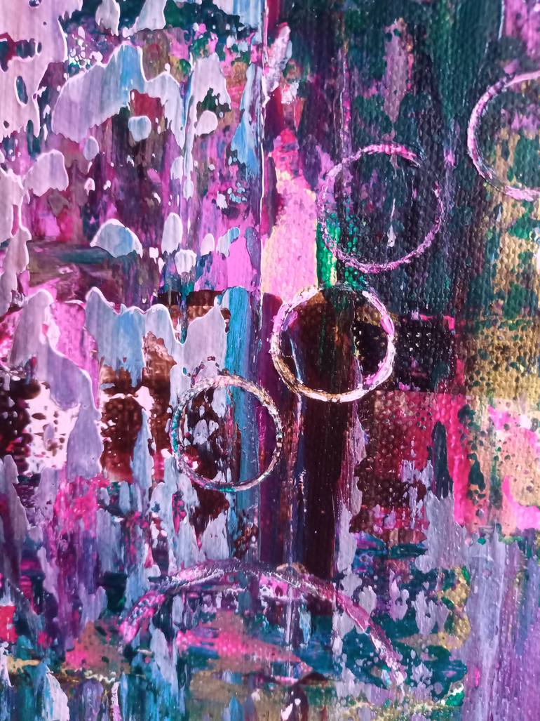 Original Abstract Expressionism Abstract Painting by Raffaella Lupetti