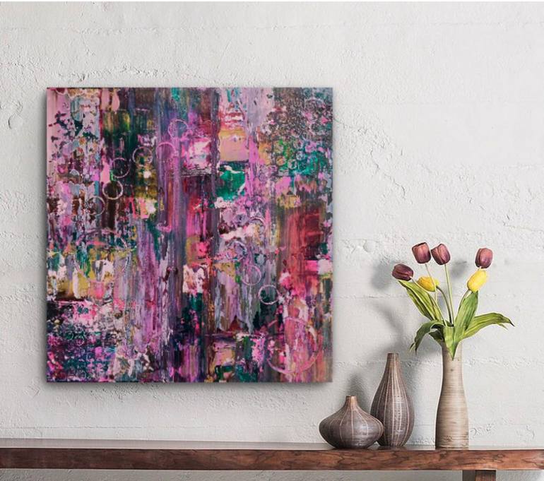 Original Abstract Expressionism Abstract Painting by Raffaella Lupetti