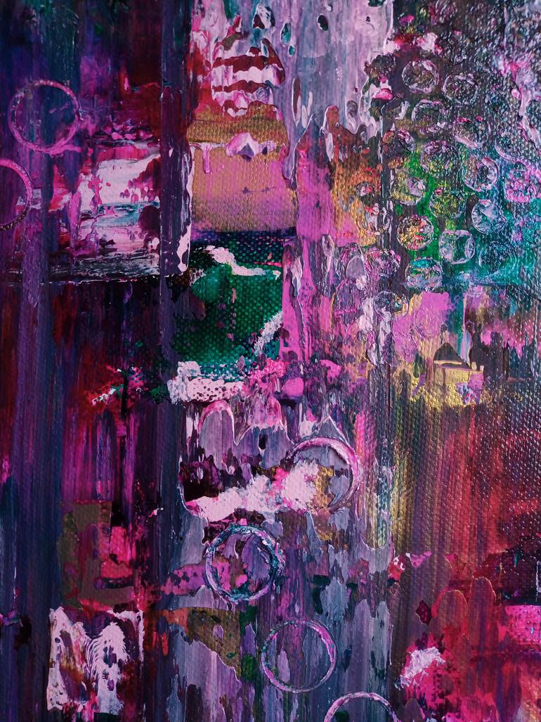 Original Abstract Expressionism Abstract Painting by Raffaella Lupetti