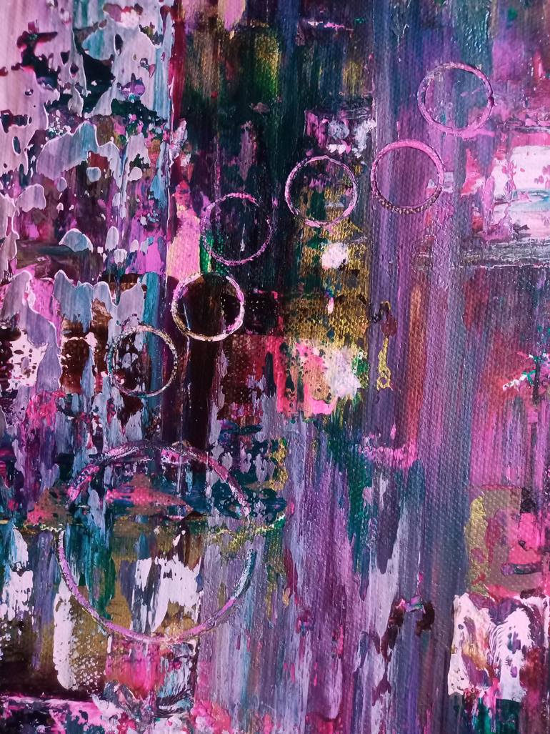 Original Abstract Expressionism Abstract Painting by Raffaella Lupetti