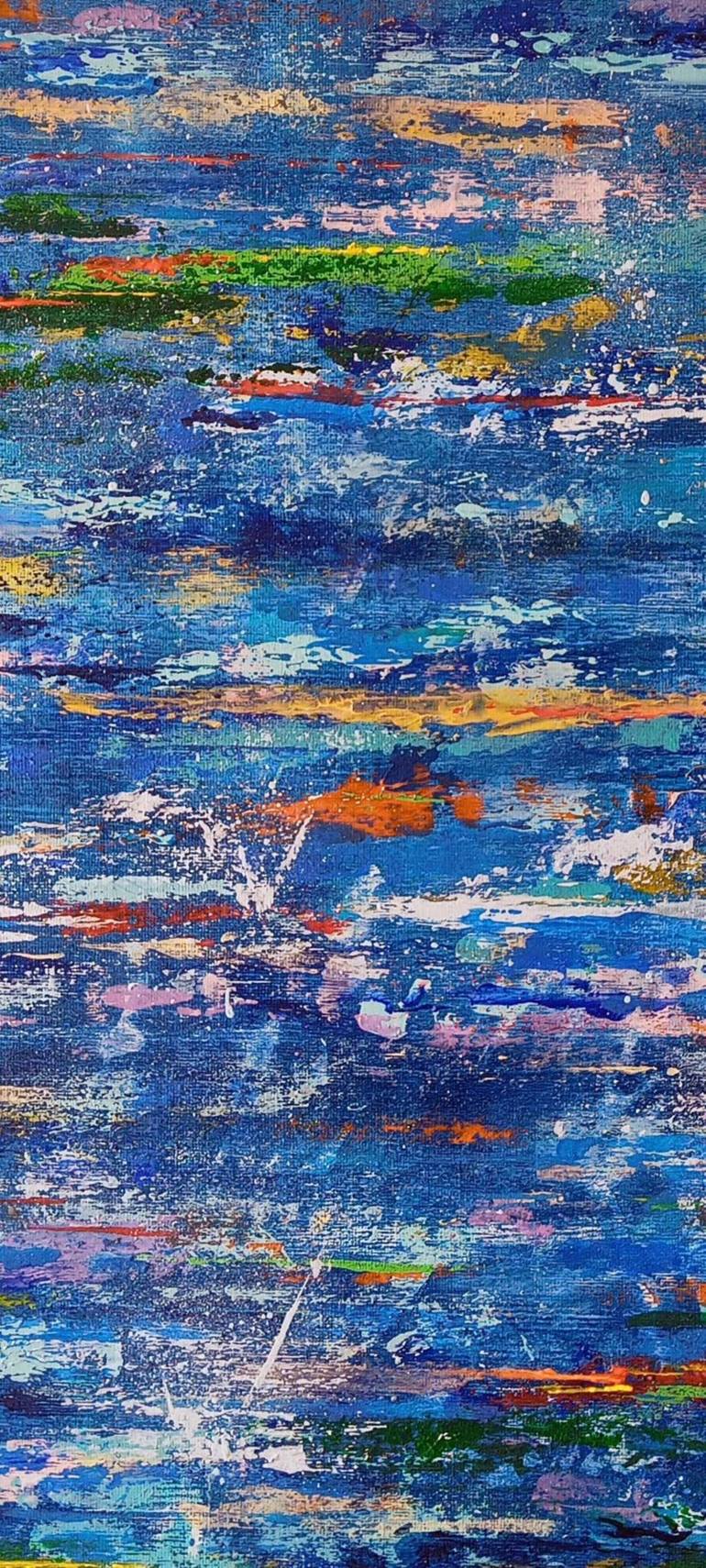 Original Abstract Expressionism Water Painting by Raffaella Lupetti