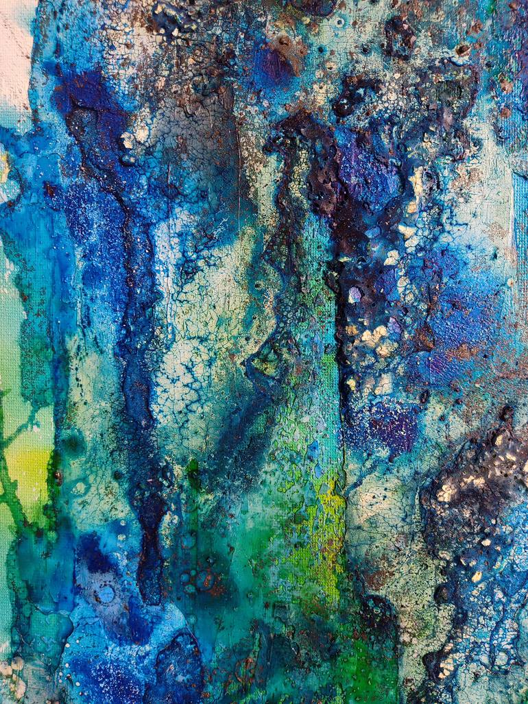 Original Abstract Expressionism Abstract Painting by Raffaella Lupetti