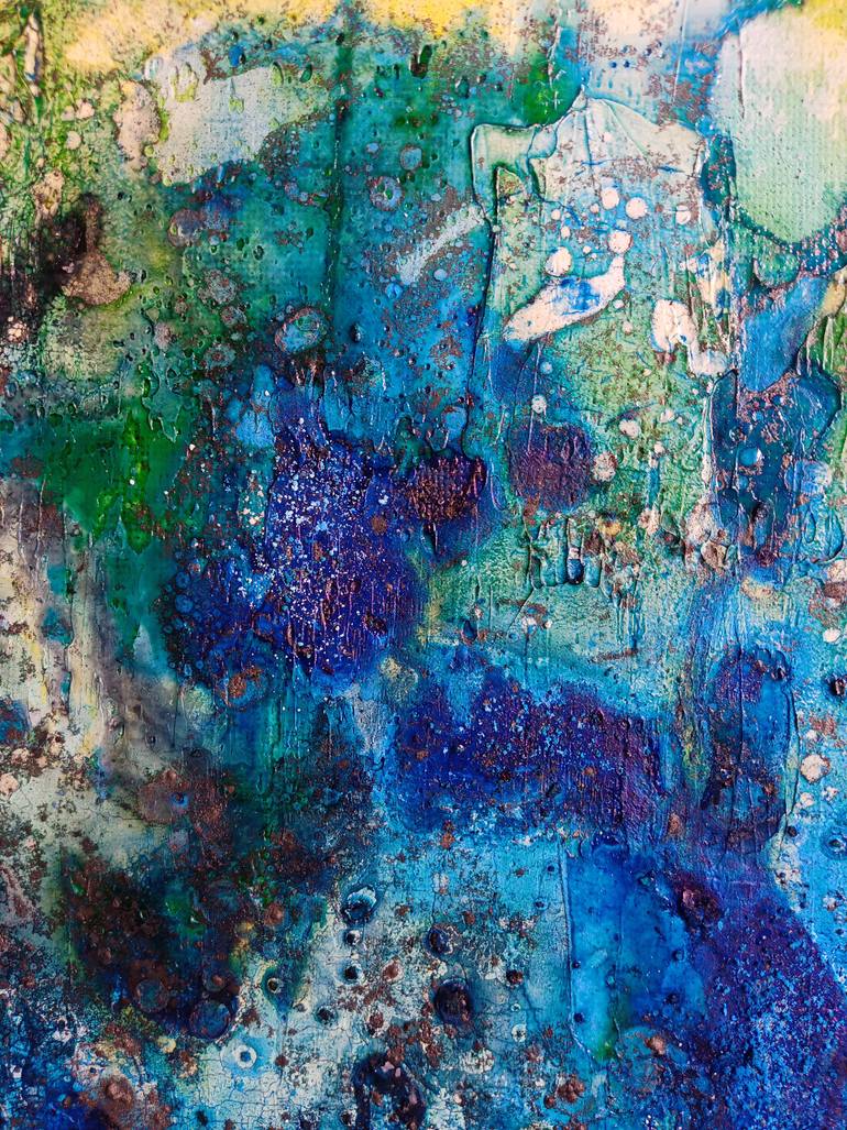 Original Abstract Expressionism Abstract Painting by Raffaella Lupetti