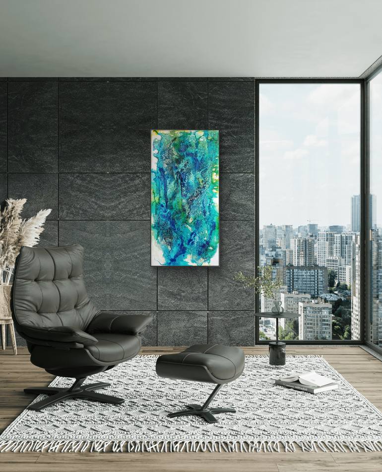 Original Abstract Expressionism Abstract Painting by Raffaella Lupetti