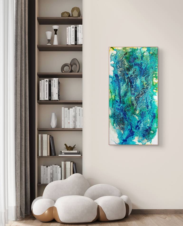 Original Abstract Expressionism Abstract Painting by Raffaella Lupetti