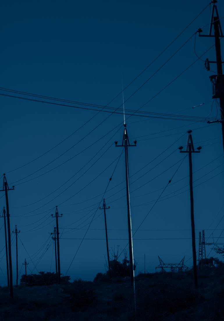 Original Light Photography by Chris Kirby | Contemporary Art on Aluminum Dibond | Up The Voltage - Electrical Charge