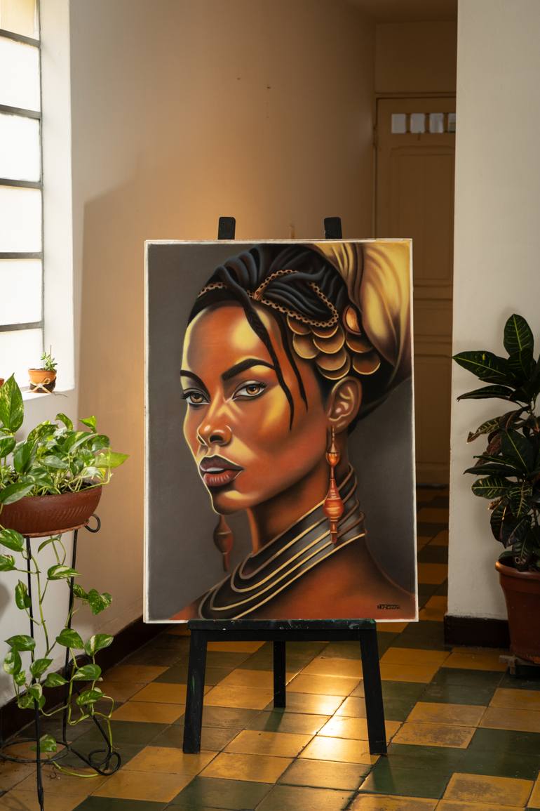 Original Figurative Women Painting by Oscar Acosta