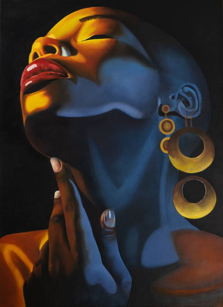 Original Figurative Women Paintings by Oscar Acosta
