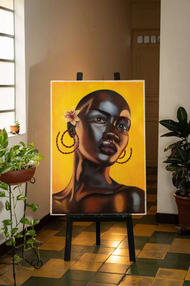 Original Figurative Women Painting by Oscar Acosta