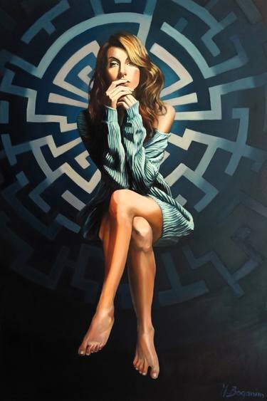 Original Art Nouveau Classical Mythology Paintings by Marc Boganim
