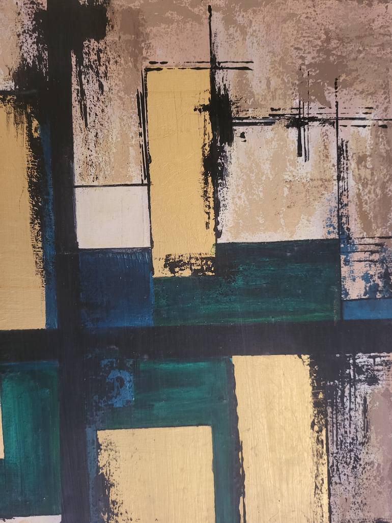 Original Abstract Expressionism Abstract Painting by Aisha Mahmood