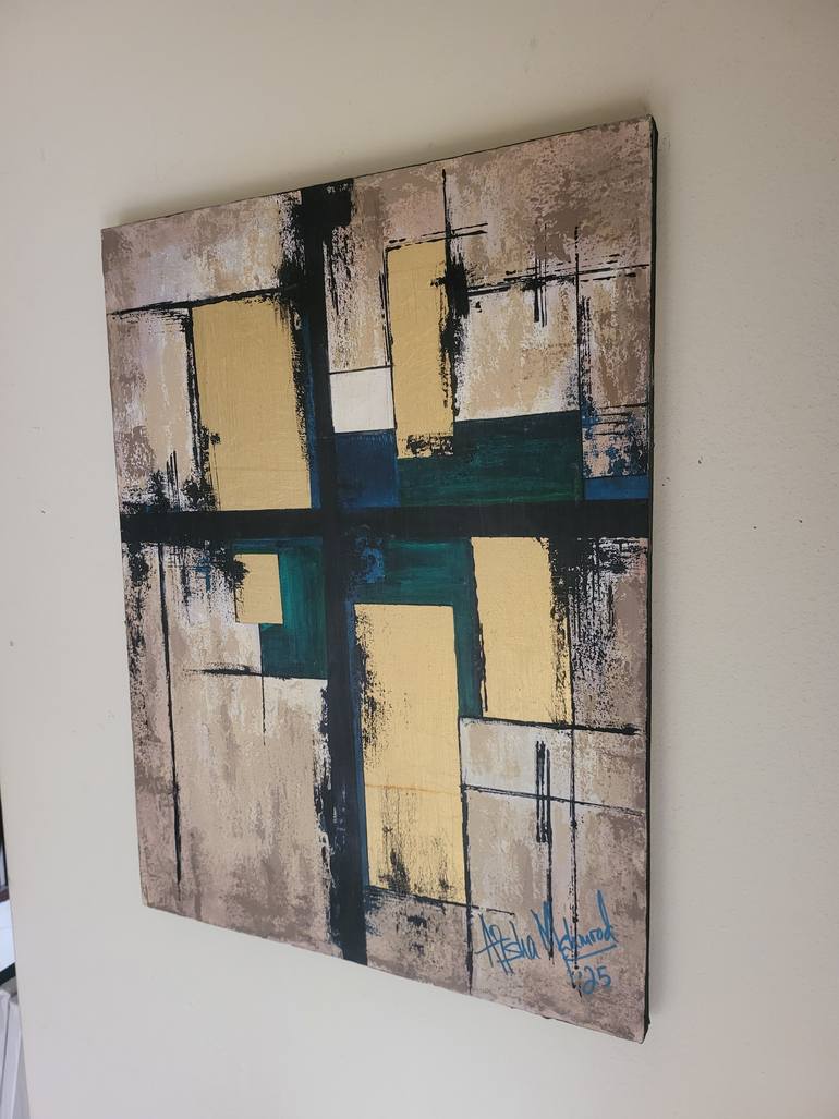 Original Abstract Expressionism Abstract Painting by Aisha Mahmood