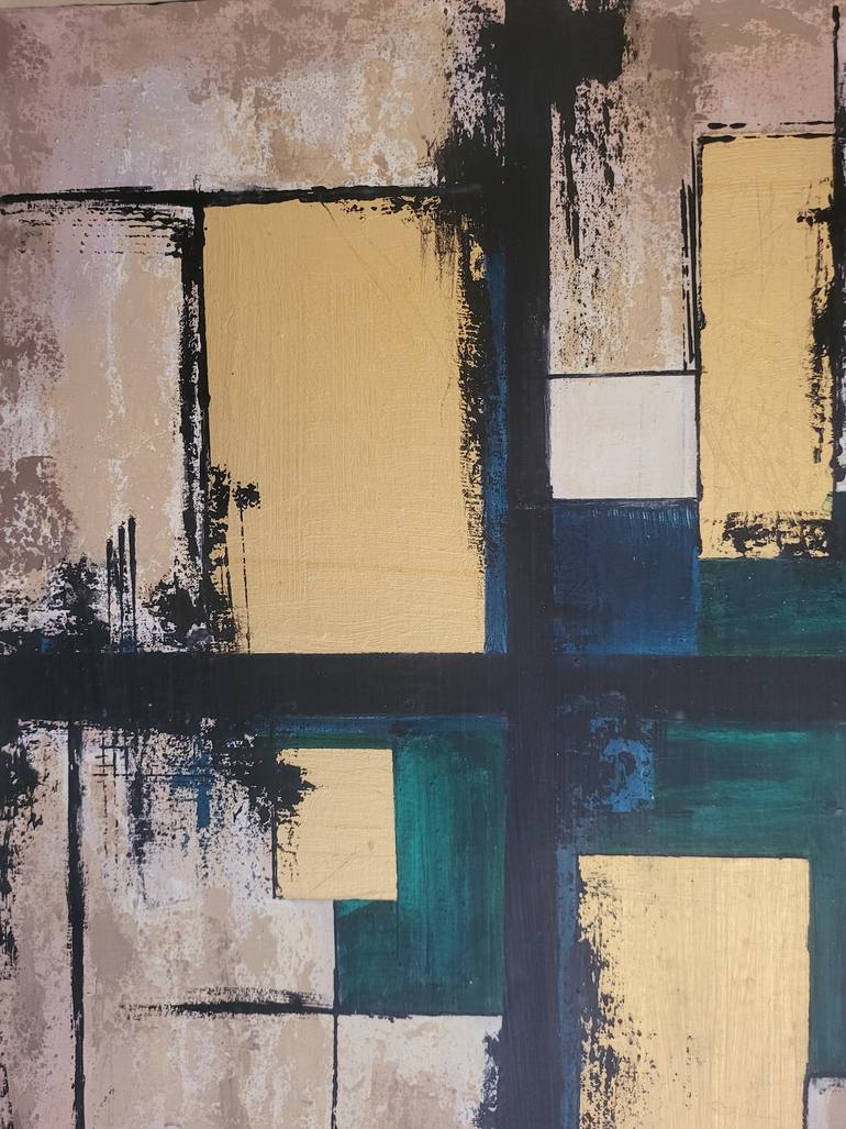 Original Abstract Expressionism Abstract Painting by Aisha Mahmood