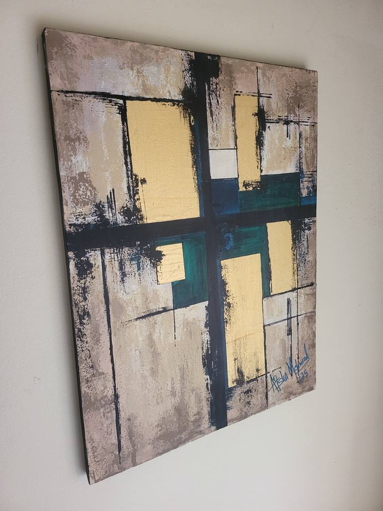 Original Abstract Expressionism Abstract Painting by Aisha Mahmood