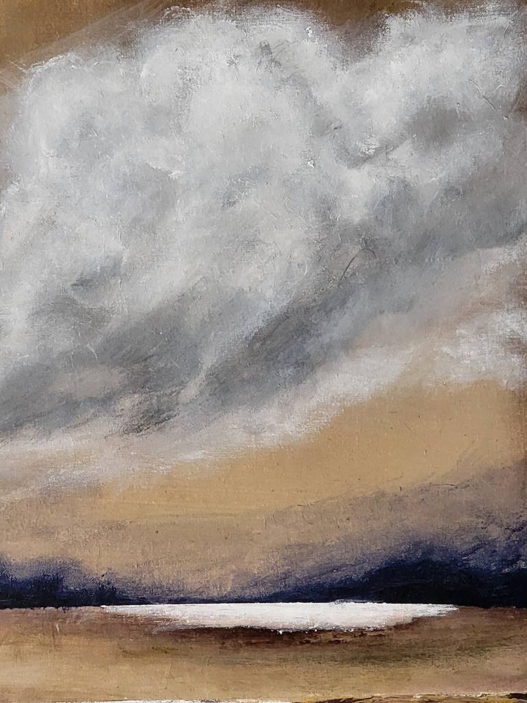 Original Abstract Seascape Painting by Aisha Mahmood