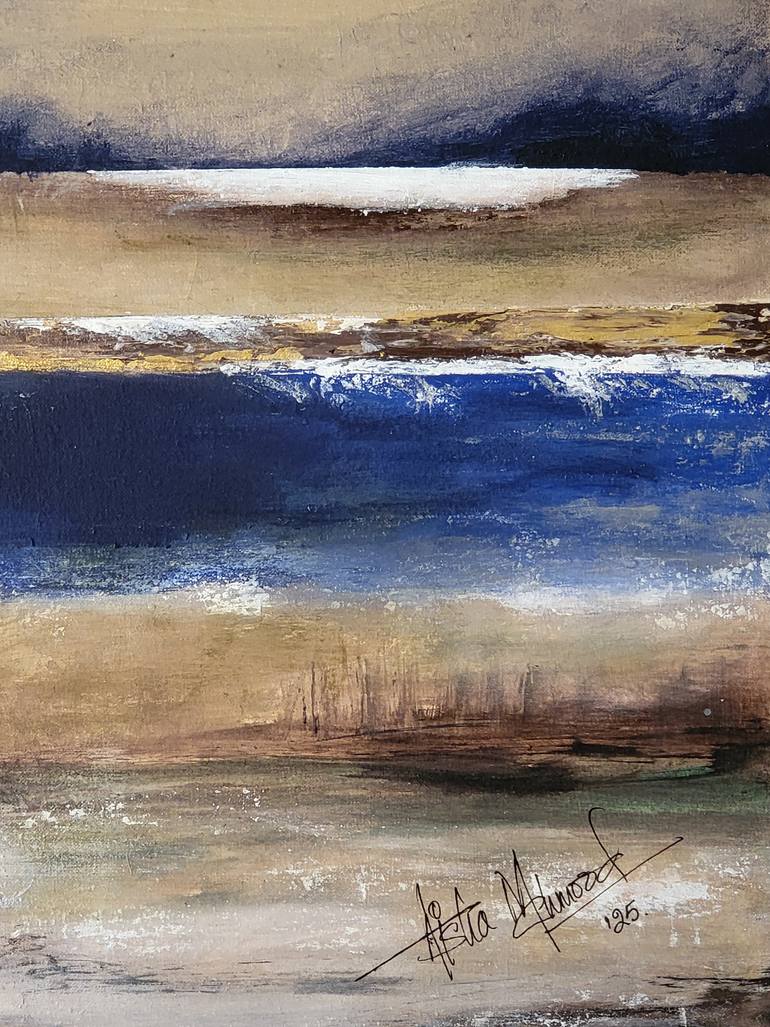 Original Abstract Seascape Painting by Aisha Mahmood