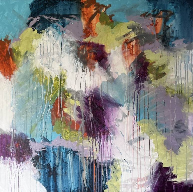 Original Abstract Expressionism Abstract Paintings by Annette Aspen