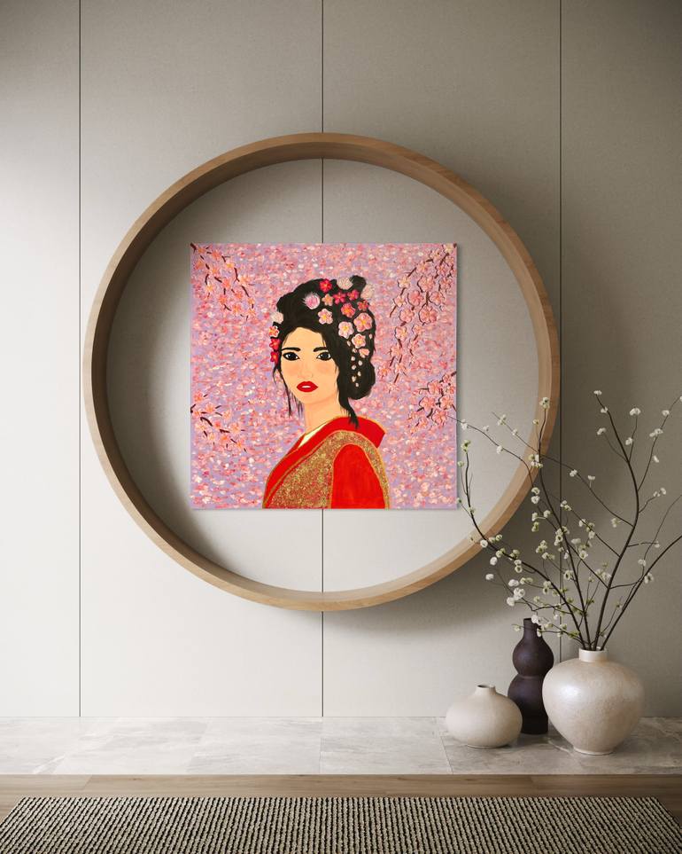 Japanese Woman paintings | Saatchi Art