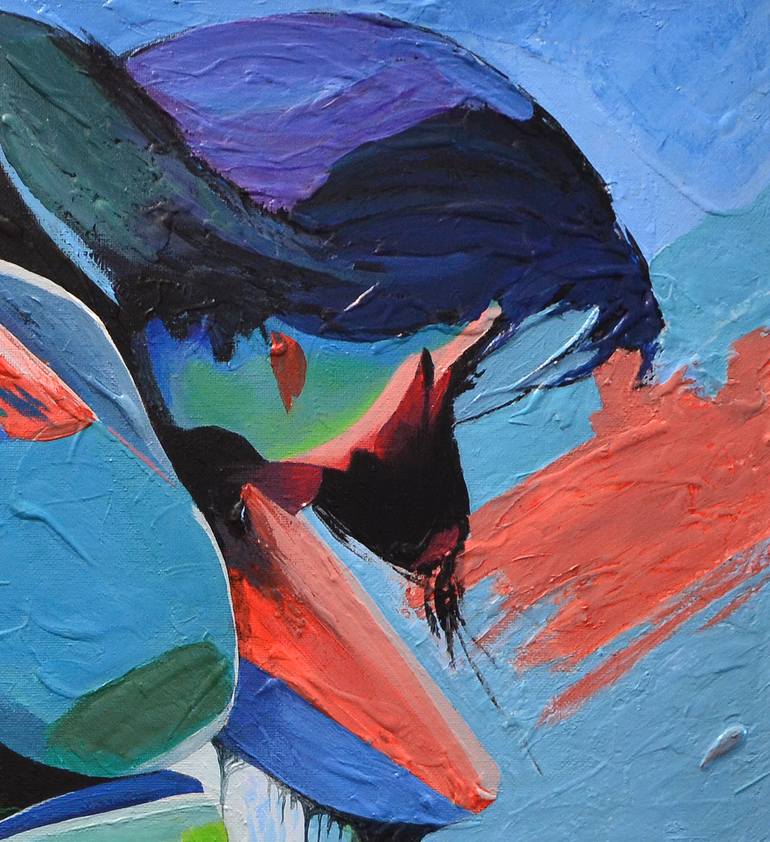 Original Abstract Expressionism Abstract Painting by Rade Grahovac