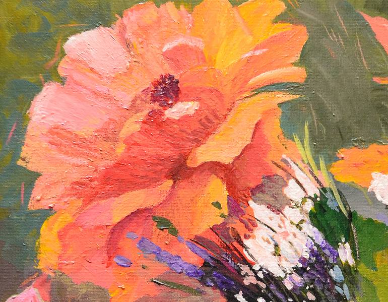 Original Abstract Expressionism Still Life Painting by Rade Grahovac