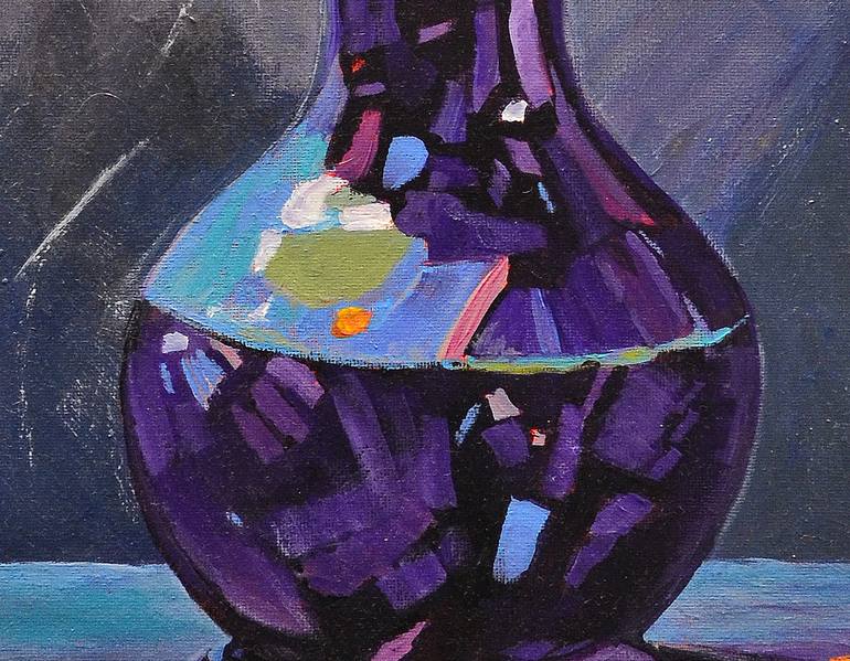 Original Abstract Expressionism Still Life Painting by Rade Grahovac