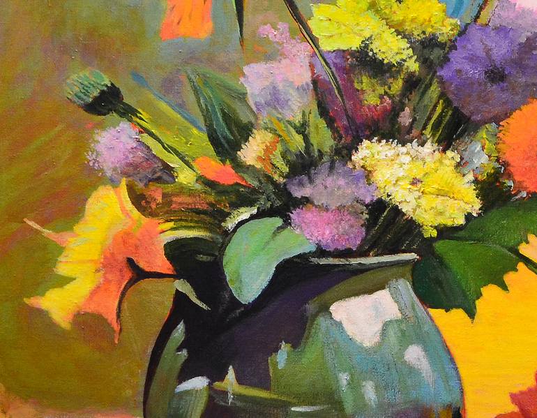 Original Abstract Expressionism Still Life Painting by Rade Grahovac
