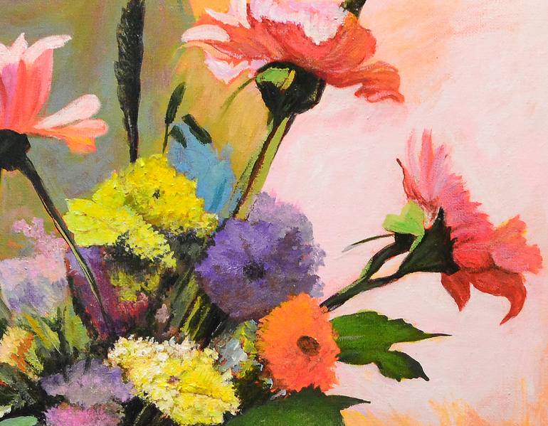 Original Abstract Expressionism Still Life Painting by Rade Grahovac
